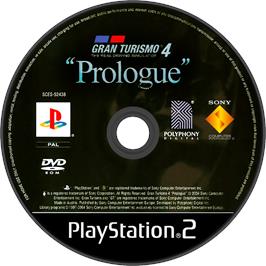 Cartridge artwork for Gran Turismo 4 Prologue on the Sony Playstation 2.