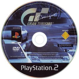 Cartridge artwork for Gran Turismo Concept 2002 Tokyo-geneva on the Sony Playstation 2.