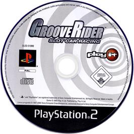 Cartridge artwork for Grooverider Slot Car Racing on the Sony Playstation 2.