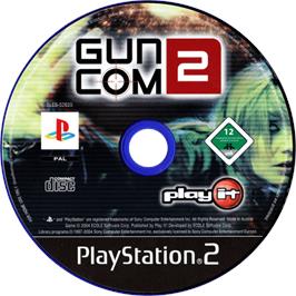 Cartridge artwork for Guncom 2 on the Sony Playstation 2.