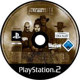 Cartridge artwork for Gunfighter 2 - Revenge Of Jesse James on the Sony Playstation 2.