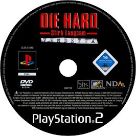 Cartridge artwork for Hard - Vendetta, Die on the Sony Playstation 2.