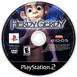 Cartridge artwork for Herdy Gerdy on the Sony Playstation 2.