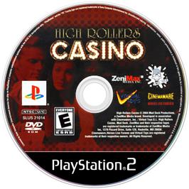 Cartridge artwork for High Rollers Casino on the Sony Playstation 2.