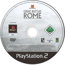 Cartridge artwork for History Channel - Great Battles Of Rome, The on the Sony Playstation 2.