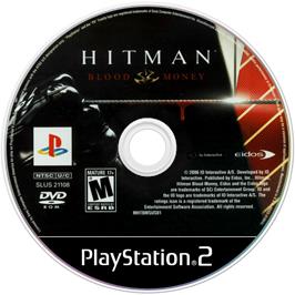 Cartridge artwork for Hitman - Blood Money on the Sony Playstation 2.
