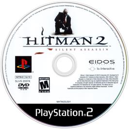 Cartridge artwork for Hitman 2 - Silent Assassin on the Sony Playstation 2.