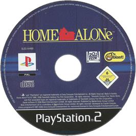 Cartridge artwork for Home Alone on the Sony Playstation 2.