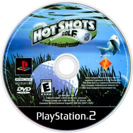 Cartridge artwork for Hot Shots Golf 3 on the Sony Playstation 2.