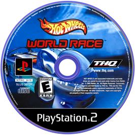 Cartridge artwork for Hot Wheels - World Race on the Sony Playstation 2.