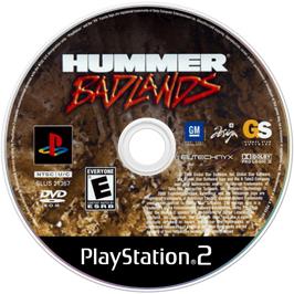 Cartridge artwork for Hummer Badlands on the Sony Playstation 2.