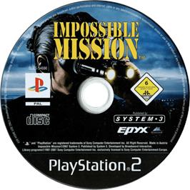 Cartridge artwork for Impossible Mission on the Sony Playstation 2.