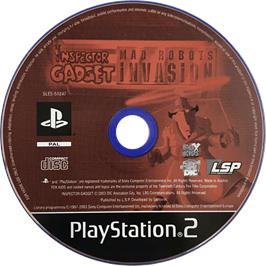 Cartridge artwork for Inspector Gadget - Mad Robots Invasion on the Sony Playstation 2.