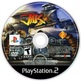 Cartridge artwork for Jak X on the Sony Playstation 2.