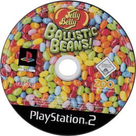 Cartridge artwork for Jelly Belly - Ballistic Beans on the Sony Playstation 2.