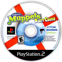 Cartridge artwork for Jim Henson's Muppets Party Cruise on the Sony Playstation 2.