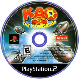 Cartridge artwork for Kao The Kangaroo - Round 2 on the Sony Playstation 2.