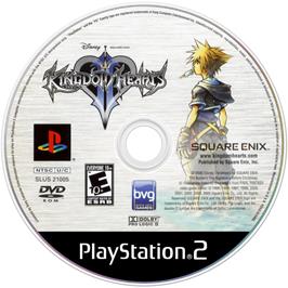 Cartridge artwork for Kingdom Hearts 2 on the Sony Playstation 2.
