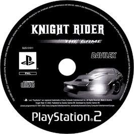 Cartridge artwork for Knight Rider - The Game on the Sony Playstation 2.