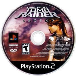 Cartridge artwork for Lara Croft Tomb Raider - Legend on the Sony Playstation 2.