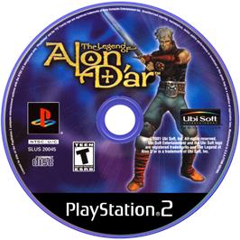 Cartridge artwork for Legend Of Alon D'ar on the Sony Playstation 2.