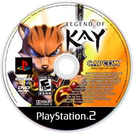 Cartridge artwork for Legend Of Kay on the Sony Playstation 2.