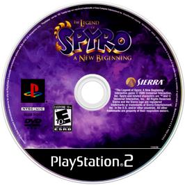 Cartridge artwork for Legend Of Spyro - A New Beginning, The on the Sony Playstation 2.