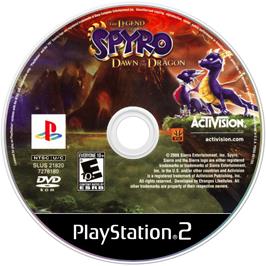 Cartridge artwork for Legend of Spyro - Dawn of the Dragon ,The on the Sony Playstation 2.