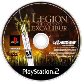 Cartridge artwork for Legion - The Legend Of Excalibur on the Sony Playstation 2.