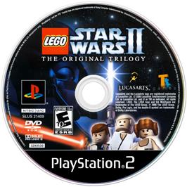 Cartridge artwork for Lego Star Wars 2 - The Original Trilogy on the Sony Playstation 2.