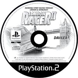 Cartridge artwork for London Racer 2 on the Sony Playstation 2.