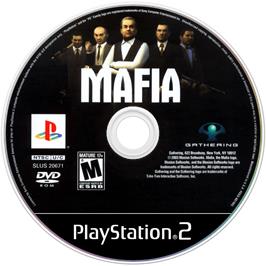 Cartridge artwork for Mafia on the Sony Playstation 2.
