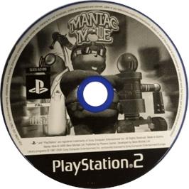 Cartridge artwork for Maniac Mole on the Sony Playstation 2.