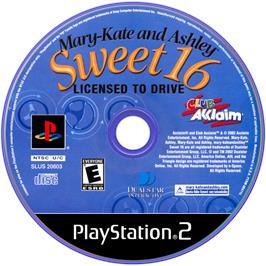 Cartridge artwork for Mary-kate And Ashley - Sweet 16 on the Sony Playstation 2.