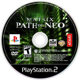 Cartridge artwork for Matrix - Path Of Neo, The on the Sony Playstation 2.