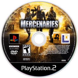 Cartridge artwork for Mercenaries - Playground of Destruction on the Sony Playstation 2.
