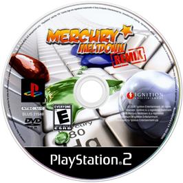 Cartridge artwork for Mercury Meltdown Remix on the Sony Playstation 2.