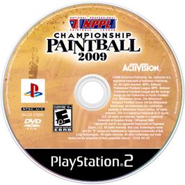 Cartridge artwork for Millennium Championship Paintball 2009 on the Sony Playstation 2.