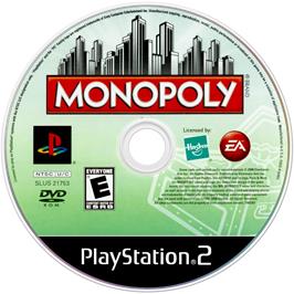 Cartridge artwork for Monopoly on the Sony Playstation 2.