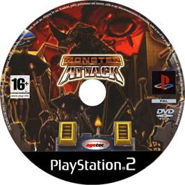 Cartridge artwork for Monster Attack on the Sony Playstation 2.