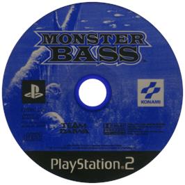 Cartridge artwork for Monster Bass on the Sony Playstation 2.