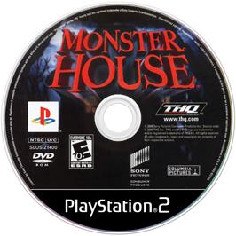 Cartridge artwork for Monster House on the Sony Playstation 2.