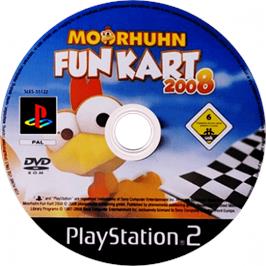 Cartridge artwork for Moorhuhn Fun Kart 2008 on the Sony Playstation 2.