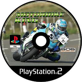 Cartridge artwork for Motorbike King on the Sony Playstation 2.