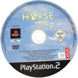 Cartridge artwork for My horse and me 2 on the Sony Playstation 2.