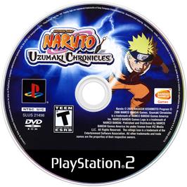 Cartridge artwork for Naruto - Uzumaki Chronicles on the Sony Playstation 2.