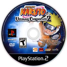Cartridge artwork for Naruto - Uzumaki Chronicles 2 on the Sony Playstation 2.