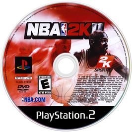 Cartridge artwork for Nba 2k11 on the Sony Playstation 2.