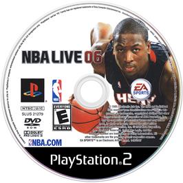 Cartridge artwork for Nba Live 06 on the Sony Playstation 2.