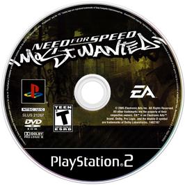 Cartridge artwork for Need For Speed - Most Wanted on the Sony Playstation 2.